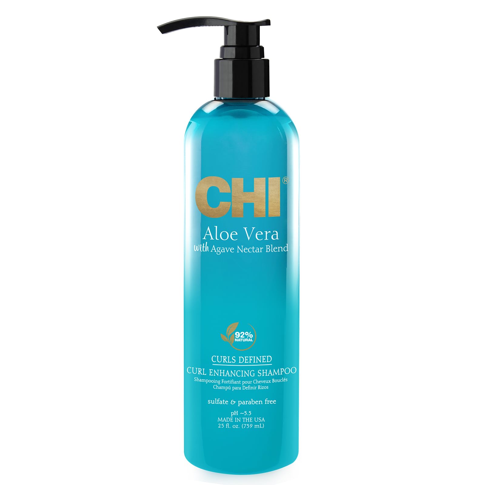 CHI Aloe Vera with Agave Nectar Curls Defined Curl Enhancing Shampoo 739ml/25oz